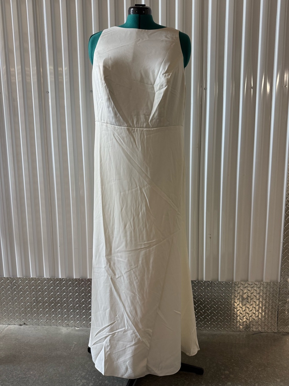 BHLDN Classic White Sleeveless Maxi Dress - Women 2X